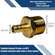 3/8 Inch PEX-B Barb Crimp X 1/2 Inch MALE NPT ADAPTER