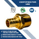 3/4 Inch PEX-B Barb Crimp X 3/4 Inch MALE NPT ADAPTER