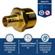 3/4 Inch PEX-B Barb Crimp X 1 Inch MALE NPT ADAPTER