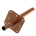 1/2 inch PEX-B Barb Stub Out Straight with Flange, 8 inch Long