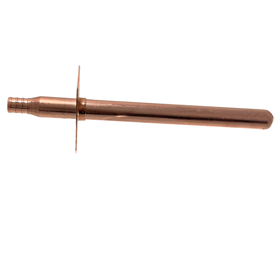 1/2 inch PEX-B Barb Stub Out Straight with Flange, 8 inch Long