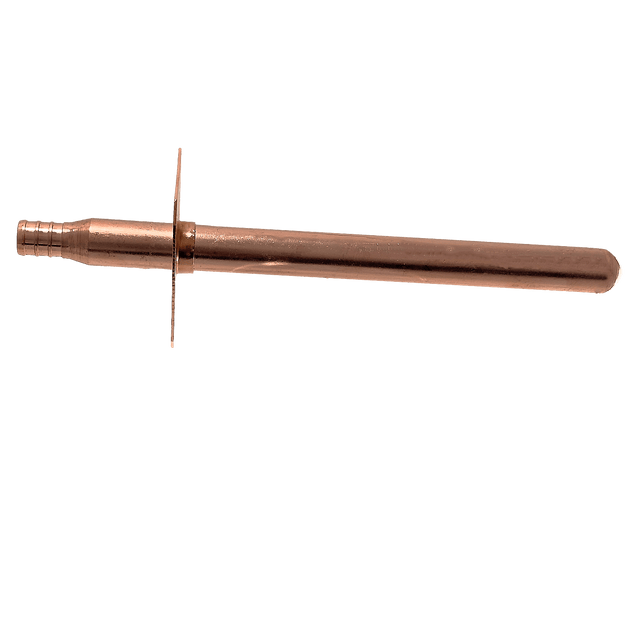 1/2 inch PEX-B Barb Stub Out Straight with Flange, 8 inch Long