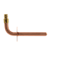 1/2 inch Pex-A Expansion Stub Out Elbow with Flange | 3-1/2 Inchx 8 Inch