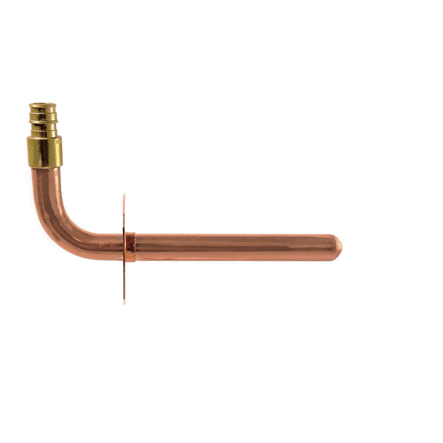 1/2 inch Pex-A Expansion Stub Out Elbow with Flange | 3-1/2 Inchx 8 Inch