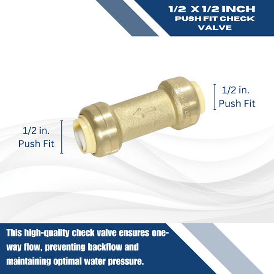 1/2 Inch Push-to-Connect Check Valve