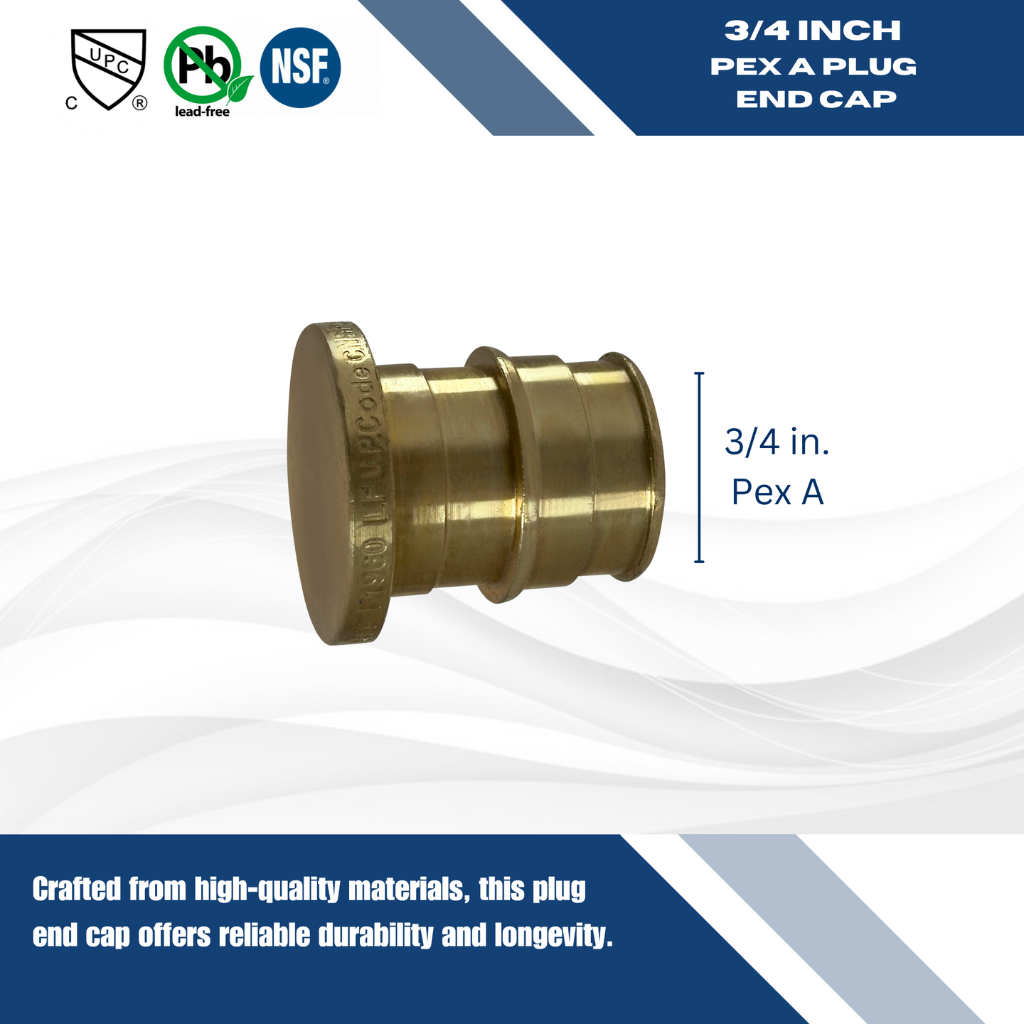 3/4 Inch Pex-A Expansion Plug, End Cap