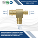 3/4 Inch x 1/2 Inchx 3/4 Inch Pex-A Expansion Tee