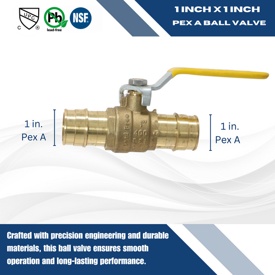 1 Inch x 1 Inch Pex-A Expansion Expansion Ball Valve