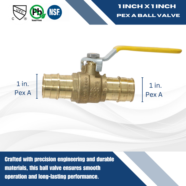 1 Inch x 1 Inch Pex-A Expansion Expansion Ball Valve