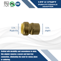 1 inch Push-to-Connect Female Adapter