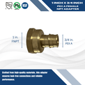 Pex-A Expansion 3/4 Inch x 1 Inch Female NPT