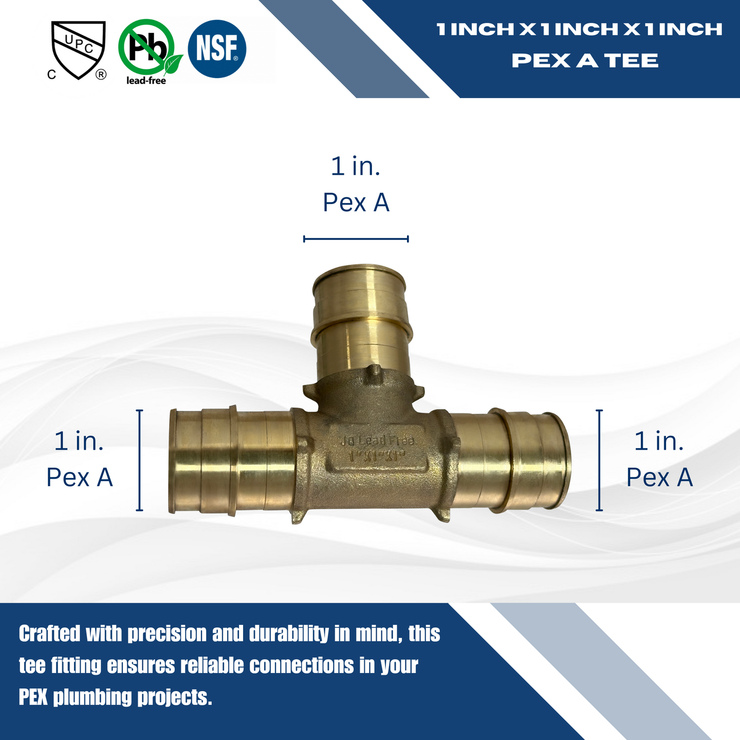 1 Inch Pex-A Expansion Tee
