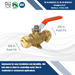 3/4 Inch Push-to-Connect Ball Valve with Drain and Drop Ear