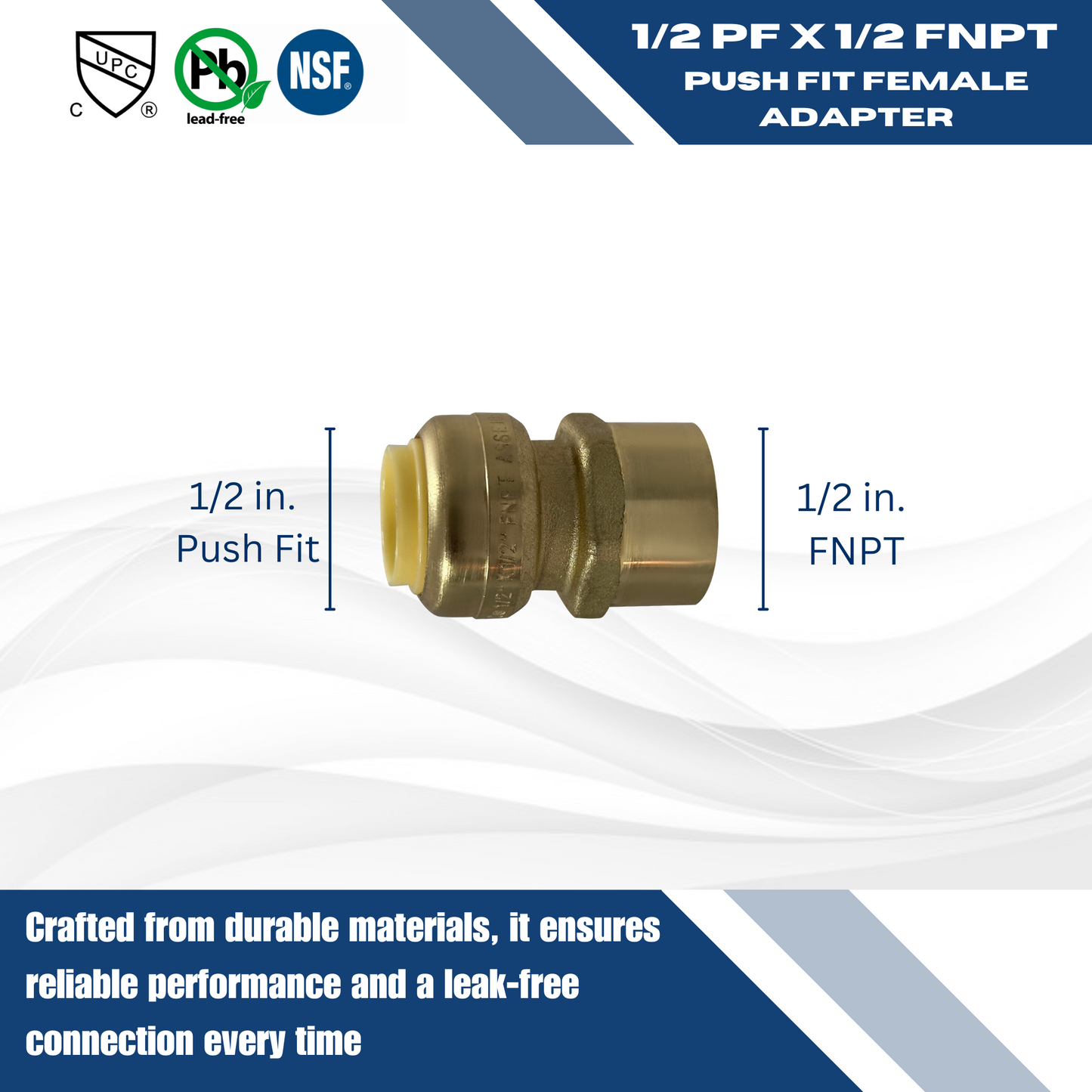 Measuring 3/4 inch Push Fit Adapter Specifically