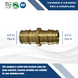 1/2 Inch x 1/2 Inch Pex-A Expansion Coupling