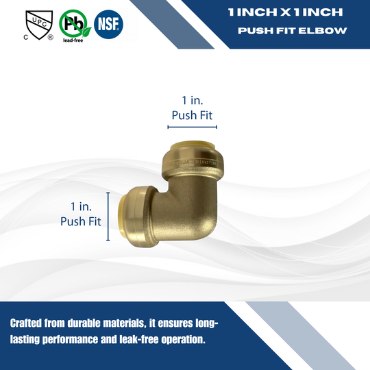 Push-to-Connect 1 Inch x 1 Inch Elbow