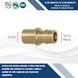 1/2 Inch Pex-A Expansion Male Sweat Adapter