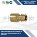 1/2 Inch Pex-A Expansion Female Sweat Adapter