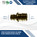 1 Inch x 3/4 Inch Pex-A Expansion Reducing Coupling