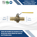 1 Inch Pex-A Expansion Ball Valve with Drop Ear