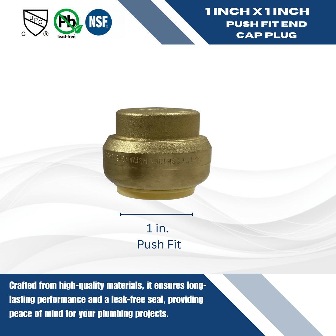 1 inch Push-to-Connect End Cap