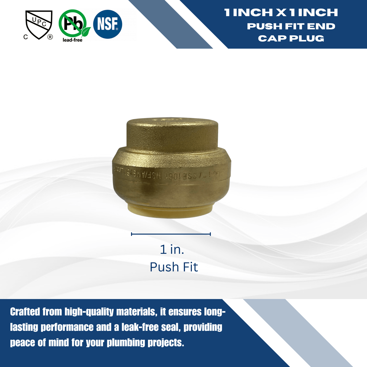 1 inch Push-to-Connect End Cap