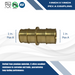 1 Inch x 1 Inch Pex-A Expansion Coupling