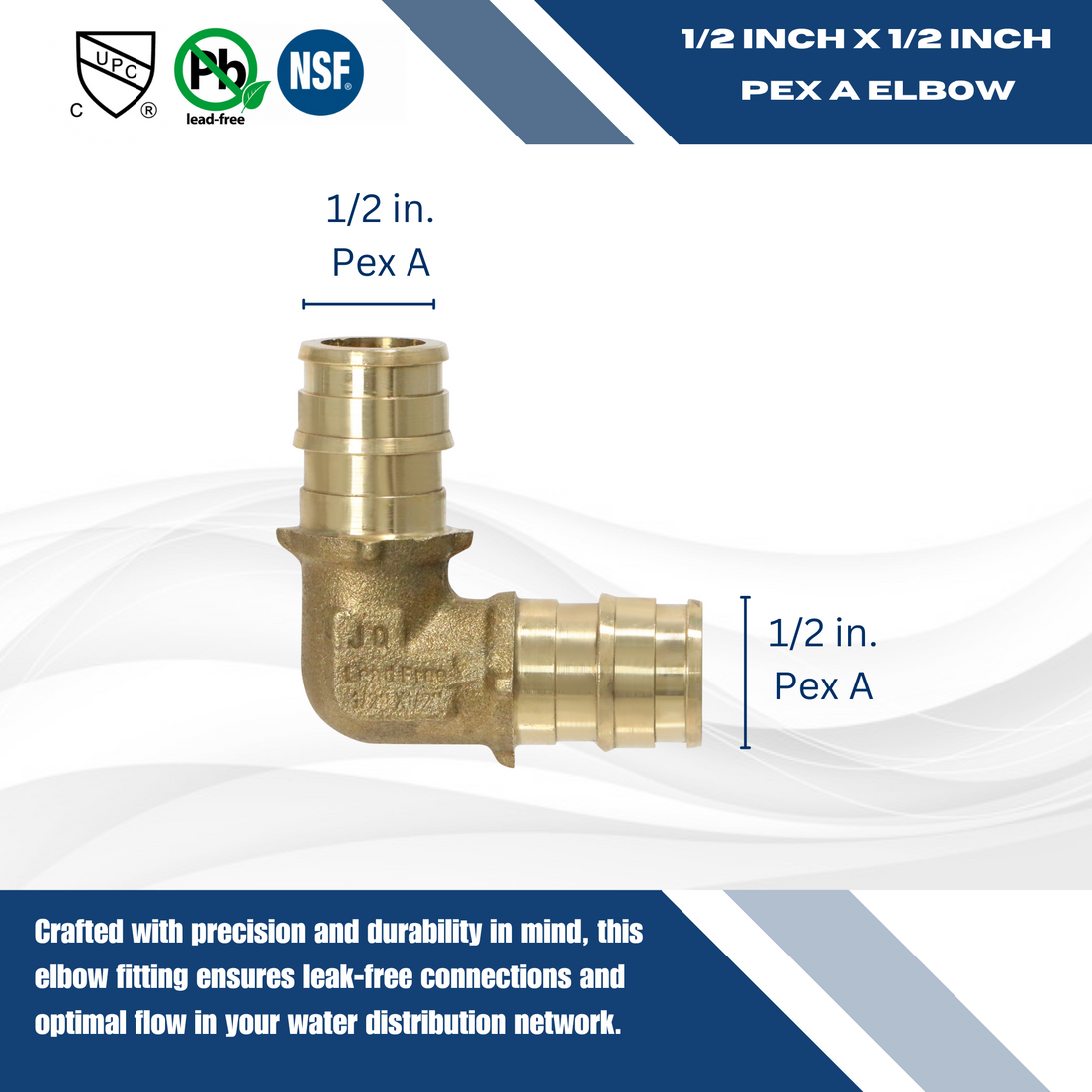 Pex-A Expansion 1/2 Inch x 1/2 Inch Elbow