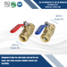 3/4 inch Push-to-Connect Ball Valve, Red & Blue (Hot & Cold)