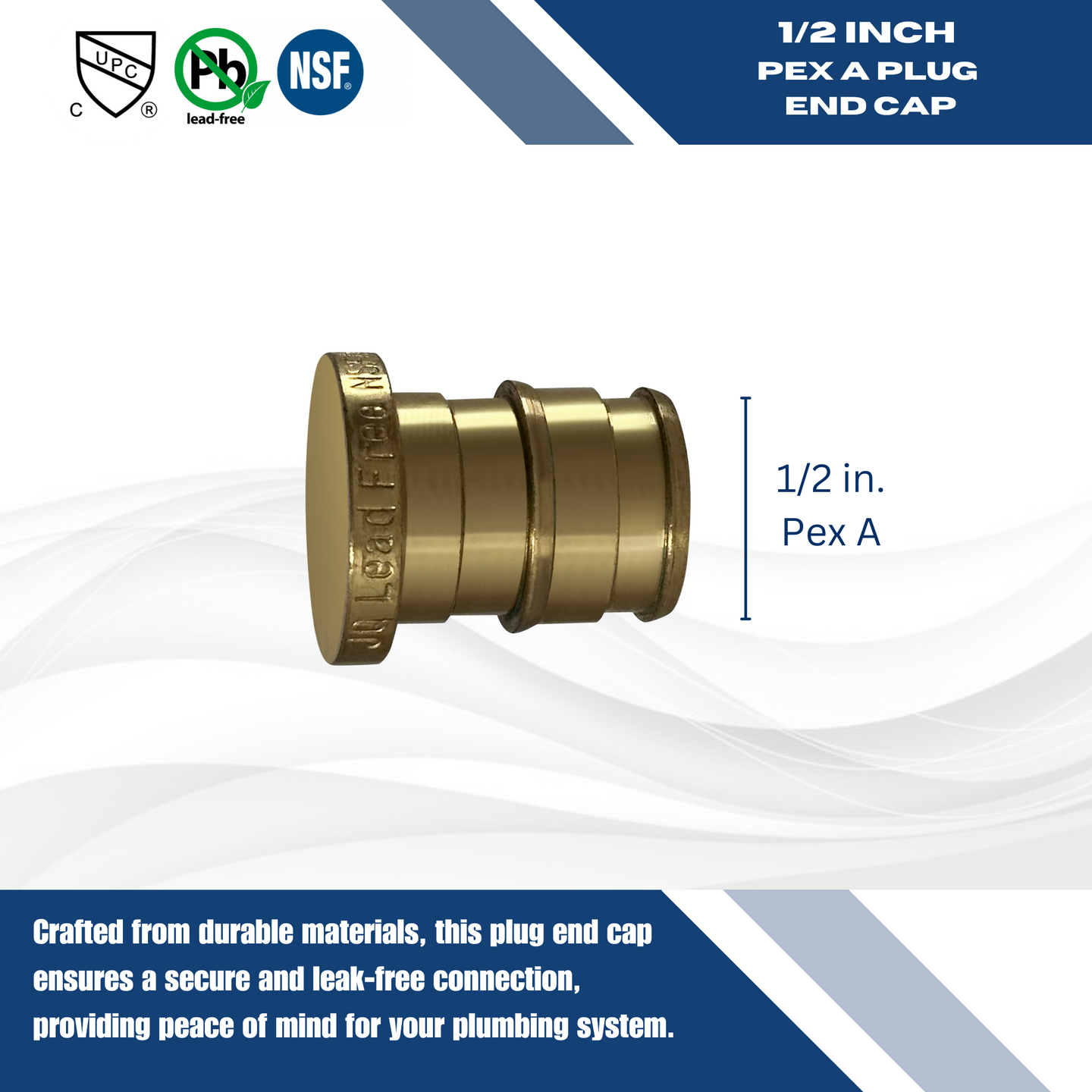 1/2 Inch Pex-A Expansion Plug End Cap