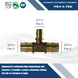 3/4 Inch x 3/4 Inchx 1/2 Inch Pex-A Expansion Tee