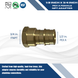 Pex-A Expansion 3/4 Inch x 1/2 Inch Female NPT