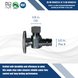 Pex-A Expansion 1/2 Inch x 3/8 Inch OD Compression Angle Stop Valve