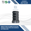 1/2 Inch PEX-B Barb Crimp Poly Alloy Plug