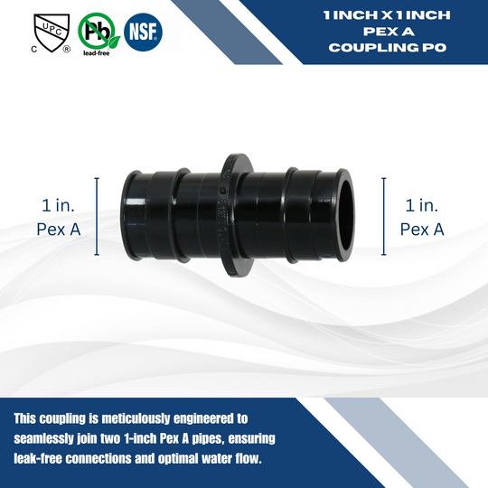 Pex-A Expansion 1 Inch Coupling Poly