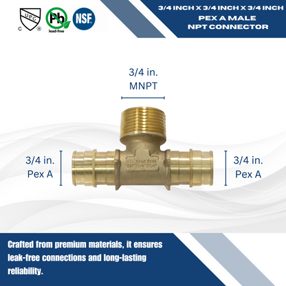  Pex-A Expansion FNPT Measuring Pex A 3/4" x 3/4"  Female NPT Specifically Pex A Female NPT
