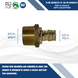Pex-A Expansion 1/2 Inch x 3/4 Inch Male NPT