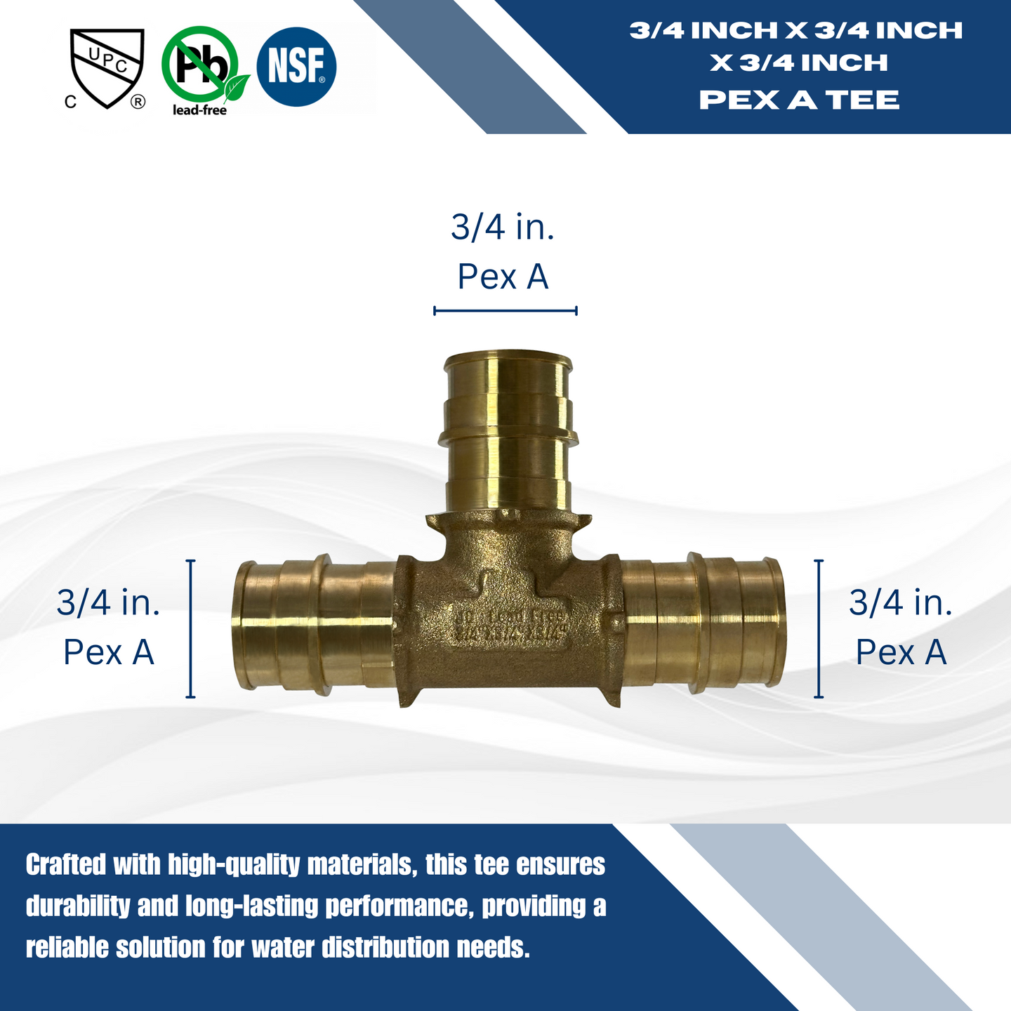 3/4 Inch Pex-A Expansion Tee