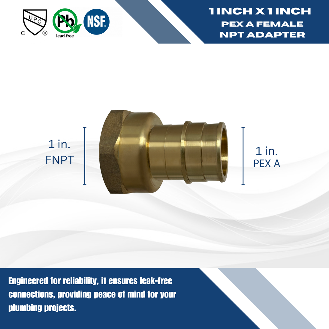 Pex-A Expansion 1 Inch x 1 Inch Female NPT