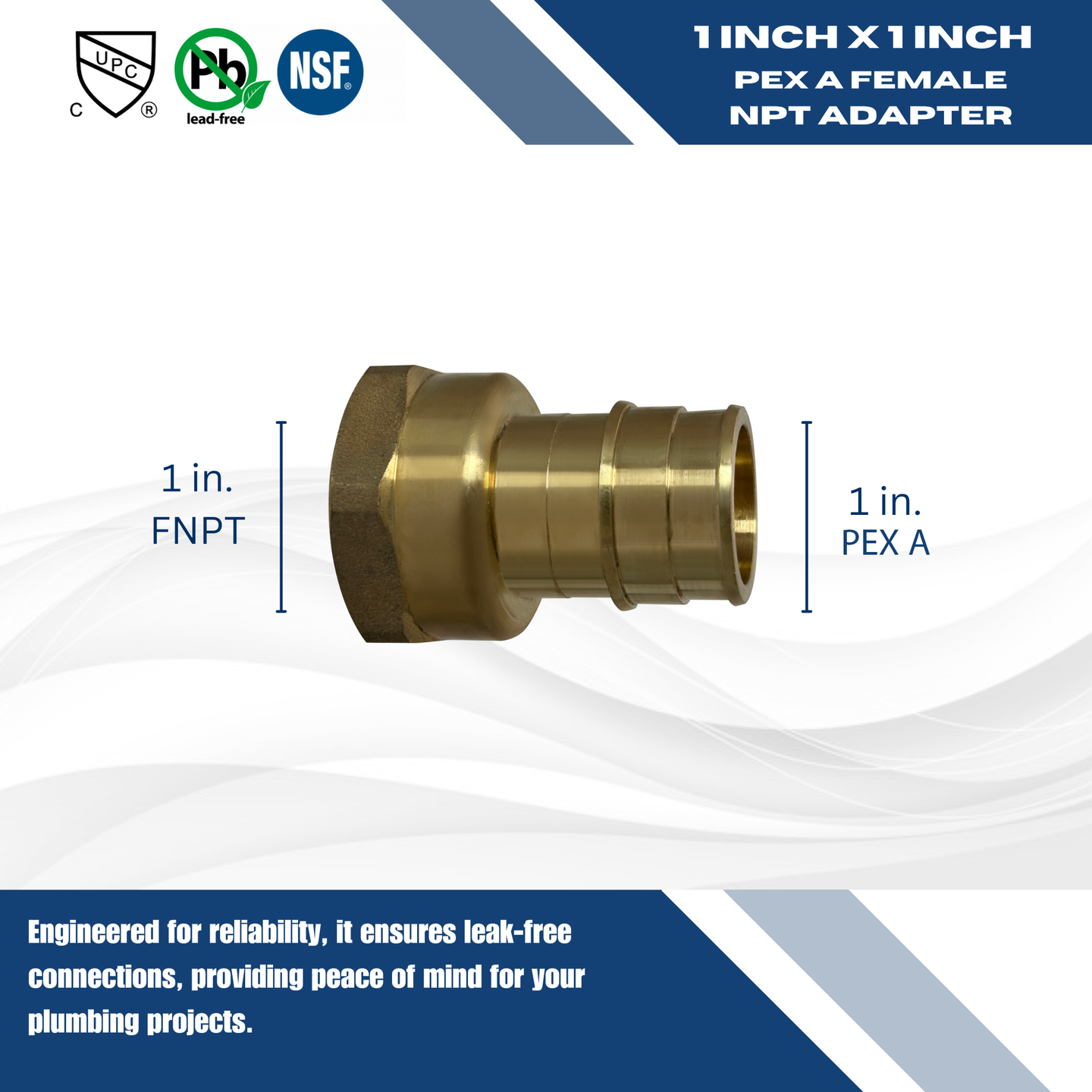 Pex-A Expansion 1 Inch x 1 Inch Female NPT