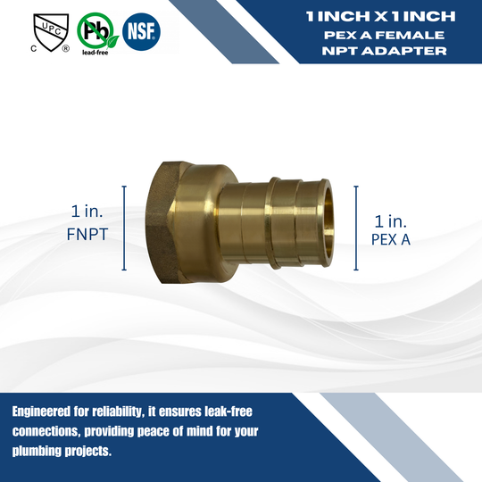 Pex-A Expansion 1 Inch x 1 Inch Female NPT