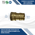 Pex-A Expansion 1 Inch x 3/4 Inch Female NPT