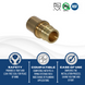 3/4 Inch Pex-A Expansion Male Sweat Adapter