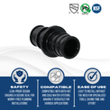 3/4 Inch Pex-A Expansion Coupling Poly