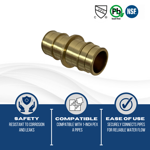 1 Inch x 1 Inch Pex-A Expansion Coupling