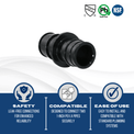 Pex-A Expansion 1 Inch Coupling Poly