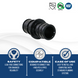 Pex-A Expansion 1 Inch Coupling Poly
