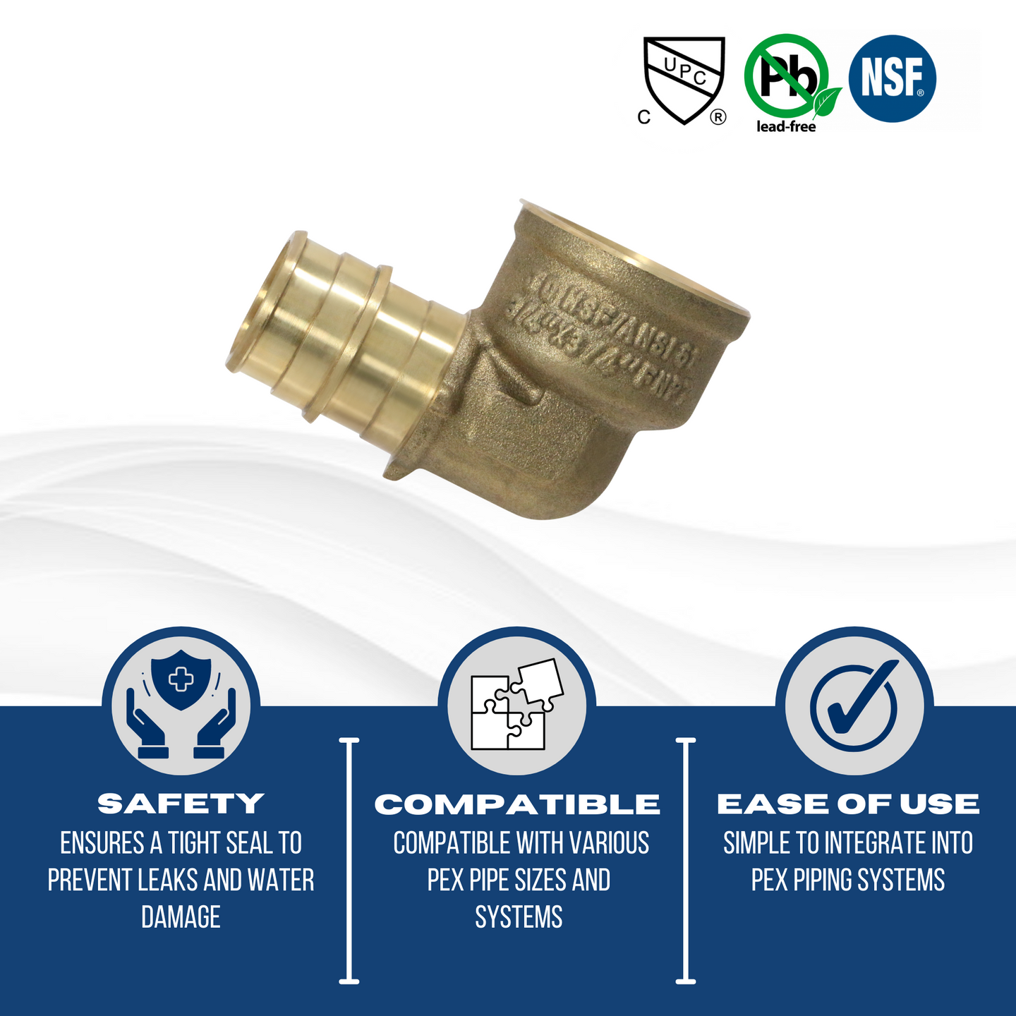 3/4 Inch Pex-A Expansion Female NPT Elbow