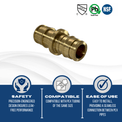1/2 Inch x 1/2 Inch Pex-A Expansion Coupling