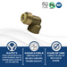 Push-to-Connect 1/2 Inch x 3/4 Inch Female Elbow